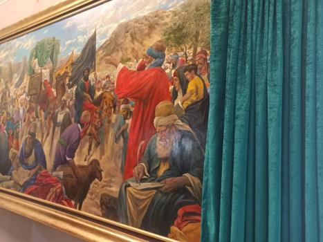 نقاشی حدیث سلسله الذهب رنگ بومی ایرانی دارد