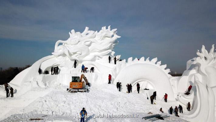 جشنواره داغ سازه های یخی در چین و بازار سرد توریستهای خارجی